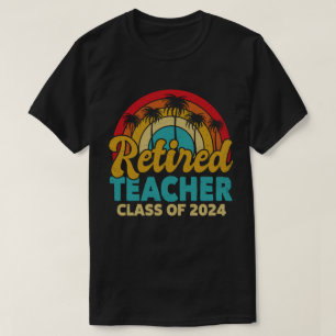 Gepensioneerde lerarenklasse van 2024 leraren pens t-shirt