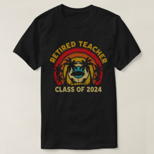Gepensioneerde lerarenklasse van 2024 leraren pens t-shirt