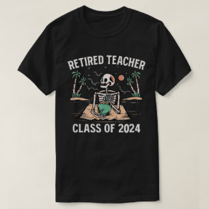 Gepensioneerde lerarenklasse van 2024 leraren pens t-shirt