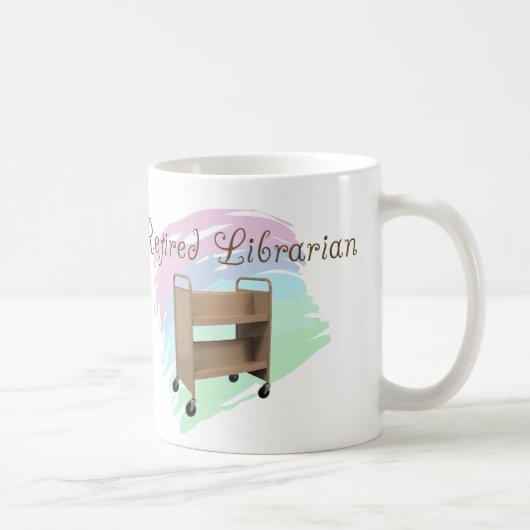Gepensioneerde Librarian EMPTY CART Koffiemok (Rechts)