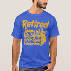 Gepensioneerde Lineman elektricien Pensioengift T-shirt