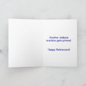 Gepensioneerde nefroloog Wenskaart II Kaart (Binnen)