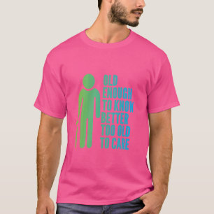 Gepensioneerde opa en oma Seniorenburger T-shirt