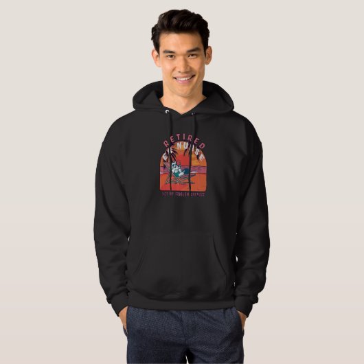 Gepensioneerde pensionering verpleegster hoodie (Voorkant volledig)