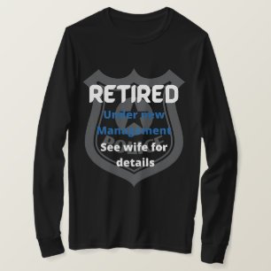 gepensioneerde politie onder nieuwe leiding grappi t-shirt