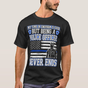 Gepensioneerde politieagent Cop Law Enforcement T-shirt