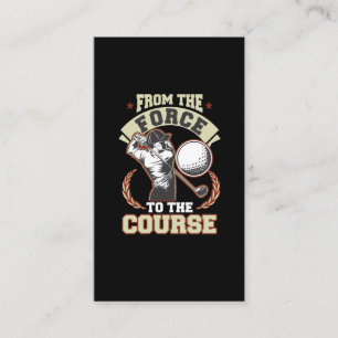 Gepensioneerde politiefunctionaris Golf Player Visitekaartje