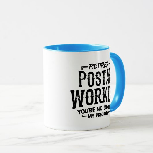 Gepensioneerde postbeambte Mailman Funny Mug Mok (Voorkant rechts)