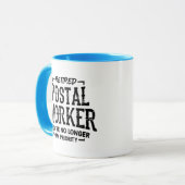Gepensioneerde postbeambte Mailman Funny Mug Mok (Voorkant links)