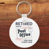 Gepensioneerde postbeambte Mailman Funny Sleutelhanger (Voorkant)