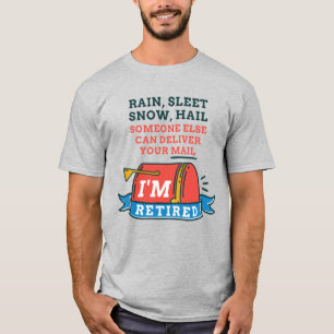 Gepensioneerde postbeambte Mailman Retirement T-shirt