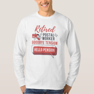 Gepensioneerde postbode Funny Retirement T-shirt