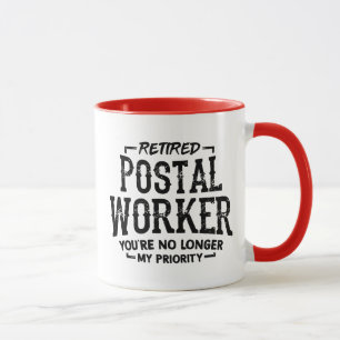 Gepensioneerde Postbode Pensioen Postbezorger Grap Mok