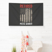 Gepensioneerde Postbode Pensioen Spandoek (Insitu)