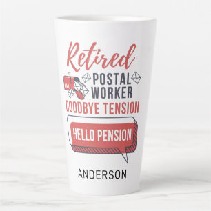 Gepensioneerde Postbode Postmedewerker Pensioen Gr Latte Mok