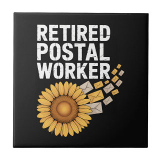 Gepensioneerde Postbode Tegeltje