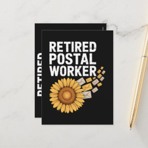 Gepensioneerde Postmedewerker Feestdagenkaart