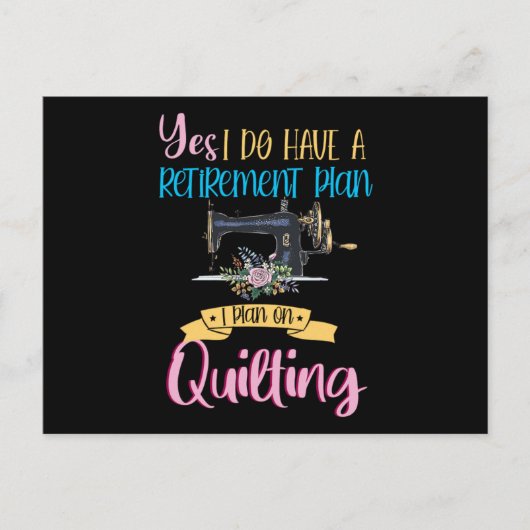 Gepensioneerde rustquilt: drijfwerker Hobby G Briefkaart (Voorkant)