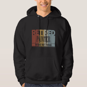 Gepensioneerde schilder pensioengeschenk niet ver hoodie
