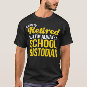 Gepensioneerde school Bewaardij Tshirt Funny Retir