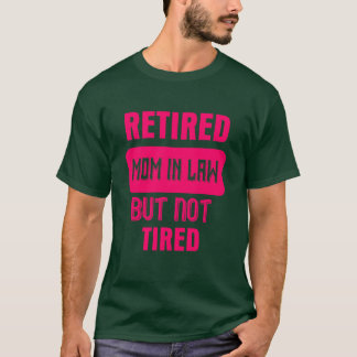 Gepensioneerde schoonmoeder, maar geen grappige ui t-shirt