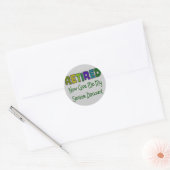 Gepensioneerde SENIOR KORTING Ronde Sticker (Envelop)