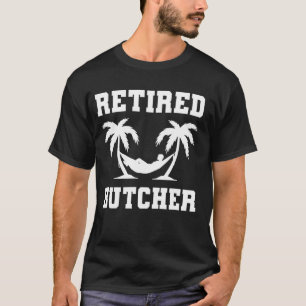 Gepensioneerde slager collega pensioen t-shirt