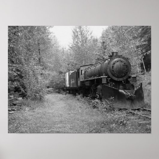 Gepensioneerde stoomtrein poster (Voorkant)