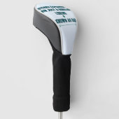 Gepensioneerde superheld nu gewoon een gewone lege golfheadcover (Schuin)