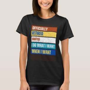 Gepensioneerde tekenaar Pensioen Gepensioneerde te T-shirt