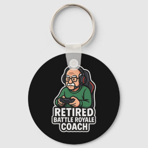 Gepensioneerde Ttle Royale Coach Funny Gamer Elder Sleutelhanger