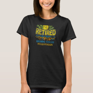 Gepensioneerde vakantie Tot ziens Hallo pensioen T-shirt