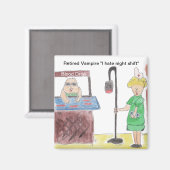 Gepensioneerde vampier magneet (Voorkant / Achterkant)
