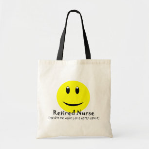 Gepensioneerde verpleegkundige HAPPY DANCE Tote Bag