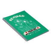 Gepensioneerde verpleegster RN EST. 2025 Verpleegk Notitieboek (Rechterzijde)