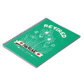 Gepensioneerde verpleegster RN EST. 2025 Verpleegk Notitieboek (Linkerzijde)