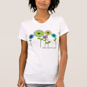 Gepensioneerde verpleegsters T-Shirts Artsy Flower