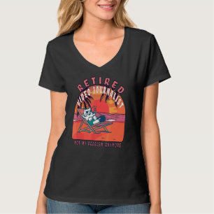 Gepensioneerde videojournalist pensioen t-shirt
