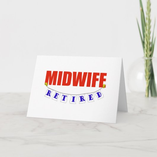 GEPENSIONEERDE VROEDVROUW KAART (Voorkant)