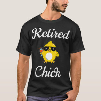 Gepensioneerde vrouw Chick Funny Retirement Party T-shirt