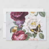 Gepensioneerde vrouwen bloeien vlinder bloemenfoto kaart (Achterkant)