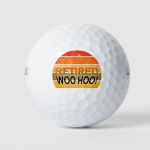 Gepensioneerde Woo Hoo met  zonsondergang Golfballen