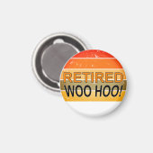 Gepensioneerde Woo Hoo met zonsondergang Magneet (Voorkant / Achterkant)
