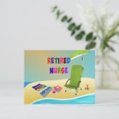 Gepensioneerde zuster, Fun in Sun Briefkaart (Staand voorkant)