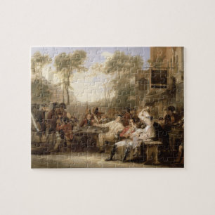 Gepensioneerden van Chelsea die de Gazette Announc Legpuzzel