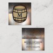 geperforeerd metaal | Metaalblad | Stap Vierkante Visitekaartje (Voorkant / Achterkant)