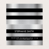 Geperforeerd metaalpatroon visitekaartjes (Buitenkant ongevouwen)