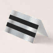 Geperforeerd metaalpatroon visitekaartjes (Achterkant)