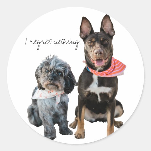 GEPERSONALISEDE FOTO Sticker (Voorkant)