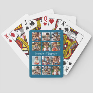 Gepersonaliseerd 12 foto's voor familie, vrienden  pokerkaarten